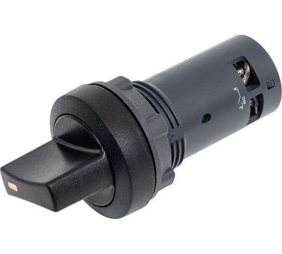 Переключатель Systeme Electric SB7 моноблочный, 22 мм, 3 позиции, с фиксацией, пластик, 2НО, IP65 SB7ND33 1