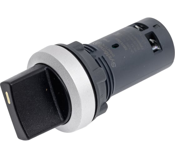 Переключатель Systeme Electric SB7 моноблочный, 22 мм, 2 позиции, с фиксацией, металл, 1НО+1НЗ, IP65 SB7ED25 1