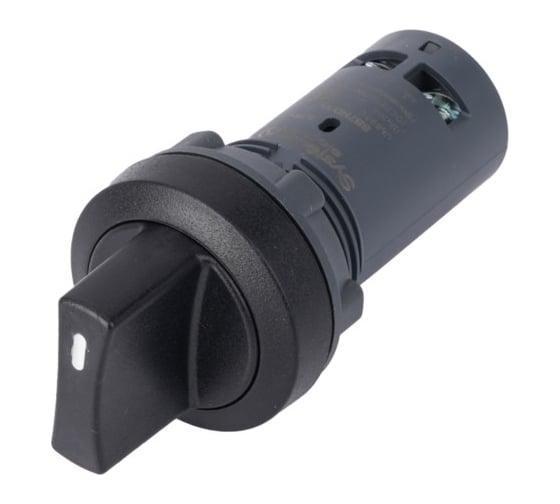 Переключатель Systeme Electric SB7 моноблочный, 22 мм, 2 позиции, с фиксацией, пластик, 1НО, IP65 SB7ND21