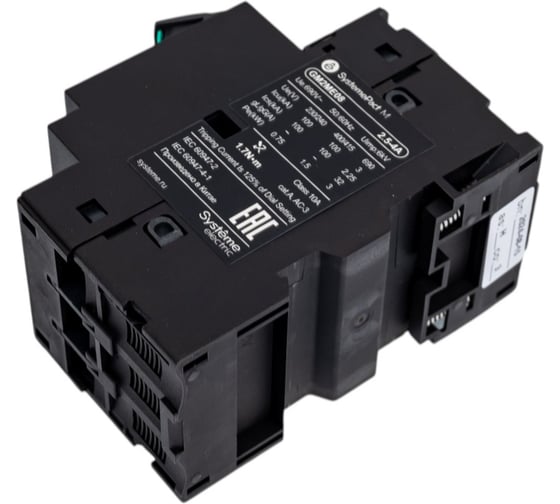 Автоматический выключатель Systeme Electric ЗАЩ.ДВ. GM2ME 2.5-4.0A КОМБ.РАСЦЕПИТЕЛЬ КНОП.УПР. (GV2ME08) (ранее GV2ME08) GM2ME08