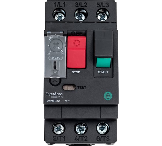 Автоматический выключатель Systeme Electric ЗАЩ.ДВ. GM2ME 24-32A КОМБ.РАСЦЕПИТЕЛЬ КНОП.УПР. (GV2ME32) (ранее GV2ME32) GM2ME32