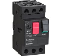 Автоматический выключатель защиты двигателя Systeme Electric GM2ME 0.1-0.16A, комбинированный расцепитель, кнопки управления (GV2ME01) GM2ME01
