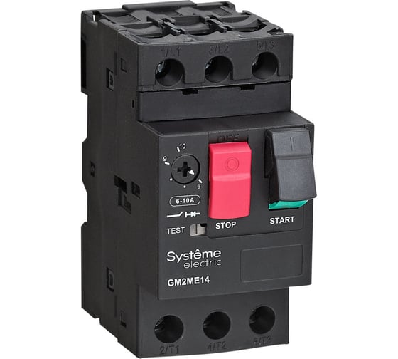 Автоматический выключатель Systeme Electric ЗАЩ.ДВ. GM2ME 0.4-0.63A КОМБ.РАСЦЕПИТЕЛЬ КНОП.УПР. (GV2ME04) (ранее GV2ME04) GM2ME04 1