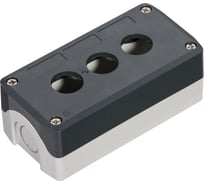 Кнопочный пост Systeme Electric SystemeSig, 3 отверстия, серый SALD03