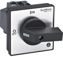 Выключатель-разъединитель Systeme Electric 3P, 20A, IP20, с черной рукоятной на дверцу 4 винтами MSD20320B