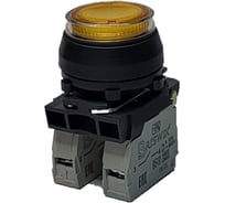 Выключатель Briswik КЕ 171/2м -Л 220В желтый, 1но+1нз, цилиндр, с подсветкой, IP66, УХЛ2, 10А aZ-EB-6Ai-7421