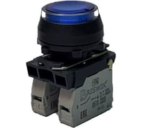 Выключатель Briswik КЕ 171/2м -Л 220В синий, 1но+1нз, цилиндр, с подсветкой, IP66, УХЛ2, 10А aZ-EB-6Ai-7521