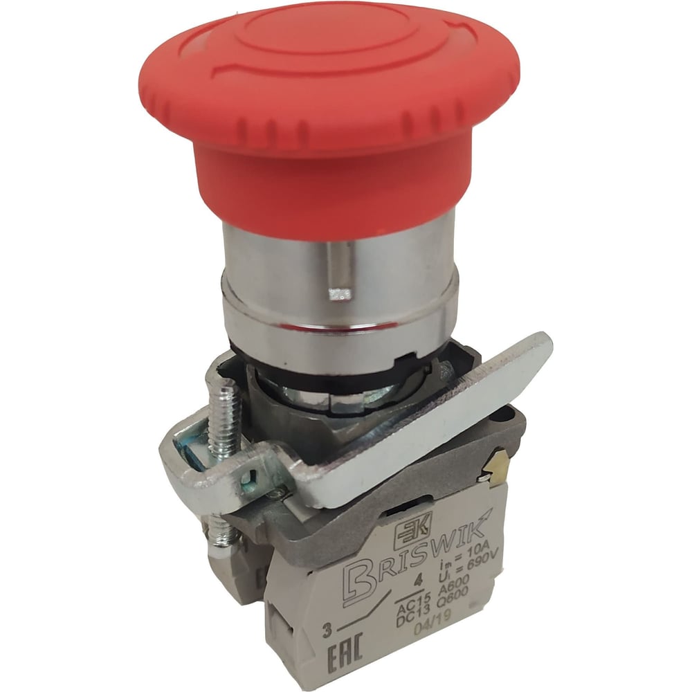 ВыключательBriswikКМЕ5611м-ФСкрасный,IP65,УХЛ2,10А,1но+1нзaD-PG-5Ai-0221