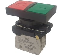 Выключатель Briswik КМЕ 8111м зел-красн IP40 УХЛ3 10А 1но+1нз aB-FB-0Ai-0621