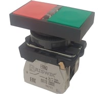 Выключатель Briswik КМЕ 8111м -Л 24В зел-красн IP40 УХЛ3 10А 1но+1нз aB-GB-0Ai-3621