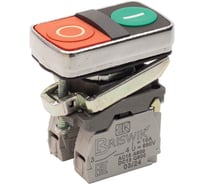 Выключатель Briswik КМЕ 8611м -С зел-красн IP65 УХЛ3 10А 1но+1нз aD-FB-5Ai-0621