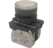 Выключатель Briswik КМЕ 4110м -Л 24В белый 1но+0нз Цилиндр IP40 с Инд aB-EB-0Ai-3811