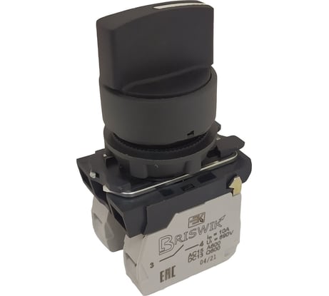 Переключатель Briswik КПЕ 2111 -Р черный IP40 УХЛ2 10А 1но+1нз aB-VG-0Ai-0121