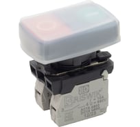 Выключатель кнопочный Briswik КМЕ 8211м -Л 24В зел-красн 1но+1нз Сдвоен с Инд aB-GB-3Ai-3621