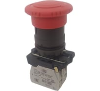 Выключатель кнопочный Briswik КМЕ 5711м -Ф красный 1но+1нз Гриб с фикс IP66 aB-PG-6Ai-0221