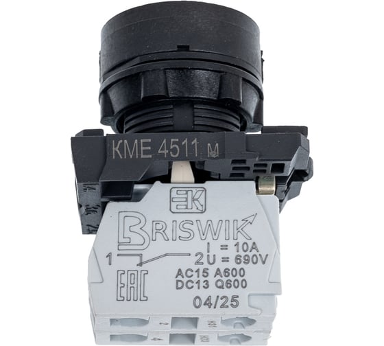 Выключатель Briswik КМЕ 4511м красный 1но+1нз Цилиндр IP54 aB-DB-4Ai-0221