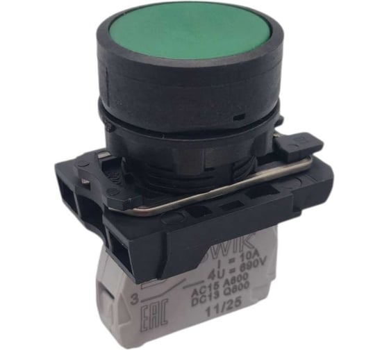 Выключатель Briswik КМЕ 4510м зеленый 1но+0нз Цилиндр IP54 aB-DB-4Ai-0311 1