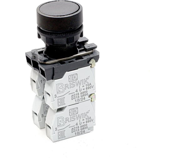 Выключатель Briswik КМЕ 4522м черный 2но+2нз Цилиндр IP54 aB-DB-4Ai-0143 1