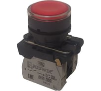Выключатель Briswik КМЕ 4610м -Л 24В красный 1но+0нз Цилиндр IP65 с индикацией aB-EB-5Ai-3211