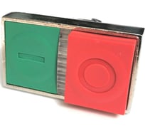 Головка двойной кнопки Briswik КМЕ 91ЛС IP40 22 мм с подсветкой выступающая LAY4-BW84.BR