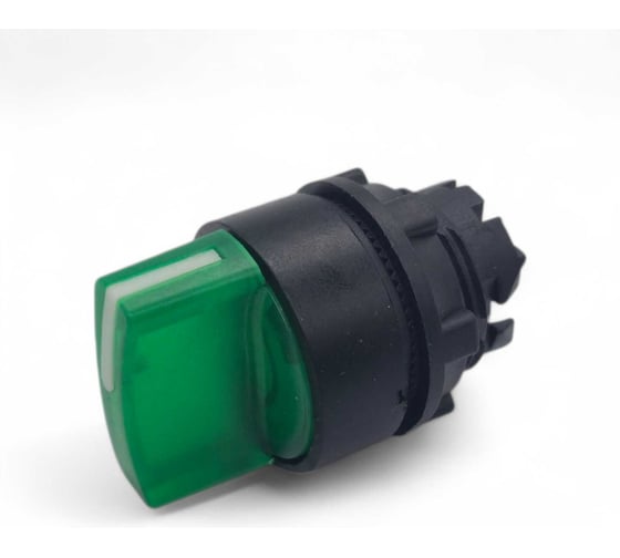 Головка для переключателя Briswik КПЕ 26РЛ зеленый IP65 22 мм 3 позиции с подсветкой с фиксацие ZB5EK33.BR