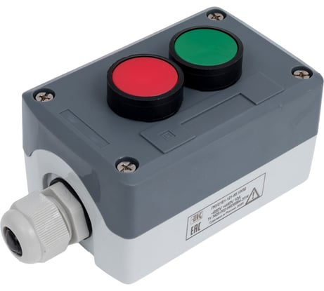 Пульт Briswik ПКУ21Е1-121-65 УХЛ2 КМЕ4610зел КМЕ4601кр один сальник пост кнопочный XALD253.BR