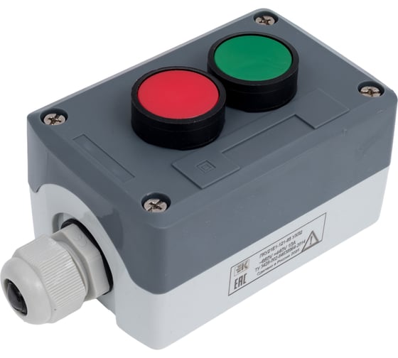 Пульт Briswik ПКУ21Е1-121-65 УХЛ2 КМЕ4610зел КМЕ4601кр один сальник пост кнопочный XALD253.BR 1