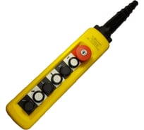 Пульт Briswik ПКТ-64Б-СК (4 двухскоростные кнопки 2НО/1НЗ+ лампа АД 24В зеленая +Зуммер 24В красный+ Гриб с фиксац XACA6913.Z2.SK-1.BR