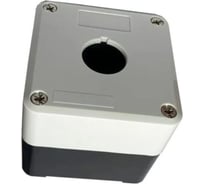 Корпус Briswik КП 101 пластик IP65 (HAL-B1) - корпус темно-серый-белый на 1 отверстие HAL-B1.BR