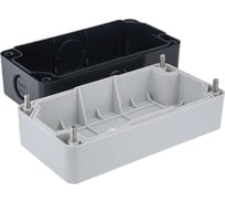 Корпус Briswik КП 105 пластик IP65 (HAL-B5) - корпус темно-серый-белый на 5 отверстий HAL-B5.BR