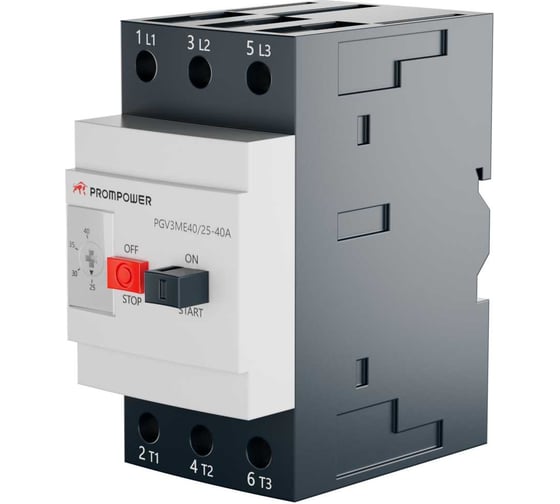 Автоматический выключатель защиты двигателя Prompower PGV3-ME40 серии Pulse, 25-40(A) PGV3ME40