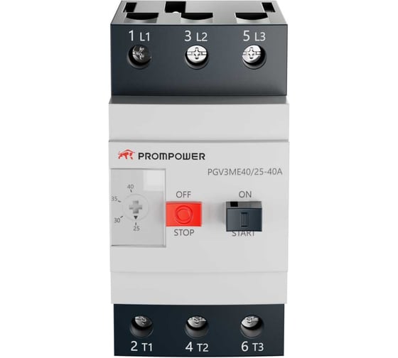Автоматический выключатель защиты двигателя Prompower PGV3-ME40 серии Pulse, 25-40(A) PGV3ME40