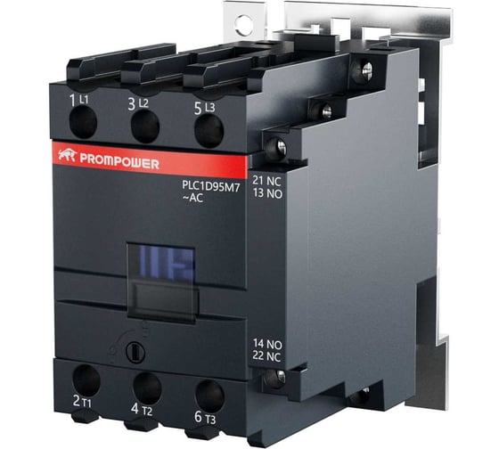 Контактор Prompower серии Pulse, ток 95А, 3 полюса, доп контакт 1НО+1НЗ, катушка 230AC PLC1D95M7