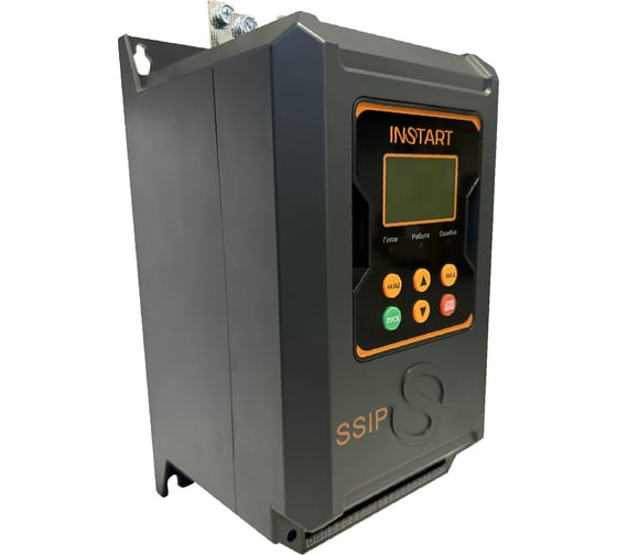 Устройство плавного пуска INSTART 55квт|110A| (SSIP-55/110-04), 3 ~ 342-440В, IP00, Modbus RTU, съемная панель, рускоязычное меню, без обводного контактора 00059000