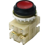 Выключатель кнопочный Электротехник КЕ-012 У3 исп.3, красный, 2з и 2р, цилиндр, IP40, 10А, 660В ET509492