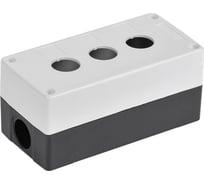 Корпус IEK КП103-Р для кнопок 3 места белый BKP10-3-K01-R