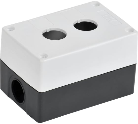 Корпус IEK КП102-Р для кнопок 2 места белый BKP10-2-K01-R 1
