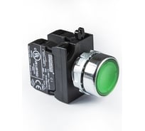 Нажимная кнопка Emas круглая зеленая 2НО CM101DY