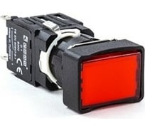 Нажимная кнопка Emas, возвратная, прямоугольная, красная (1НЗ), D100DDK