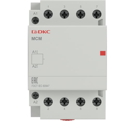 Контактор модульный DKC YON max типа MCE, 4P, 40A, 240В, 4НО MCE 40 40 A240 MCE-40-40-A240