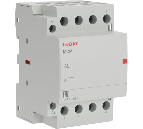 Модульный контактор DKC YON MCE 4P 63A 4НО управляющее напряжение 240В, 50Гц MCE 63 40 A240 MCE-63-40-A240 1