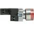 Кнопка APEX ABLFS-22 с подсветкой, красный, NO+NC, 230В AC SC21013 1