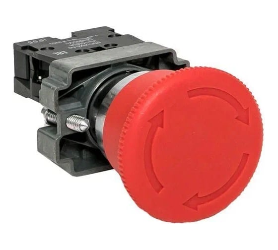 Кнопка APEX BC42 грибок, красная, NC, IP65, 220В AC SC21911 1
