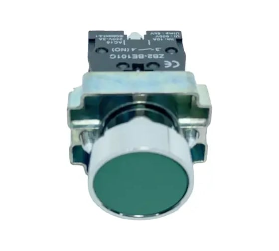 Кнопка APEX BA31 зеленая, NO, IP65, 220В AC SC21815