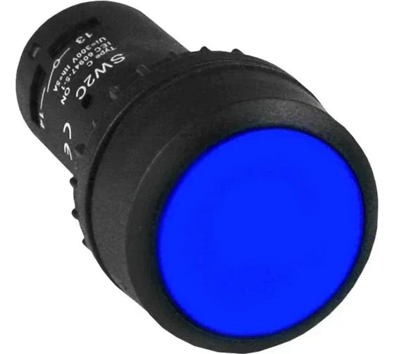 Кнопка APEX SW2C-11 возвратная, синяя, NO+NC, 220В AC SC22321 1