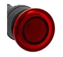 Кнопка APEX SW2C-MD красная, с подсветкой, NC, Грибок, 220В AC SC22331