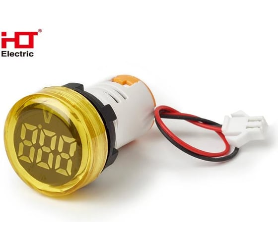 Индикатор значения напряжения HLT AD-22 (LED) d22мм, желтый, IP54, 10штук/упаковка 085-06-252