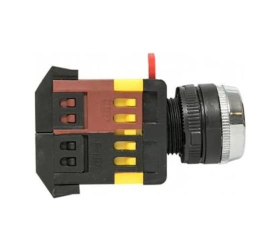 Кнопка HLT ABLFS-22 с подсветкой, NO+NC, 230В, IP40, синий, 10штук/упаковка 085-07-025