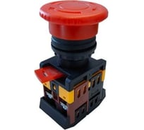 Кнопка HLT AE-22 поворотная, блокировка, NO+NC, Грибок, 230В, IP40, 10штук/упаковка 085-07-040