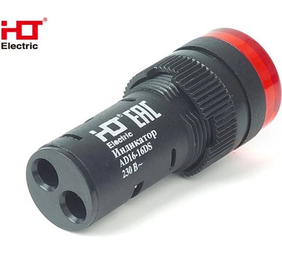 Лампа HLT AD16-16DS(LED)матрица d16мм красный 230В IP40, 20штук/упаковка 085-06-04